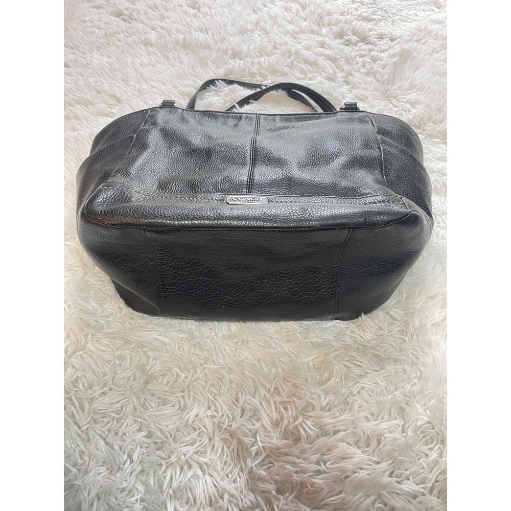 Coach Park Carrie Pebbled Leather Tote Bag - Picture 6 of 15